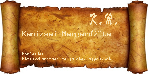 Kanizsai Margaréta névjegykártya